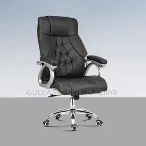 Executive Leather High-back Desk Chair