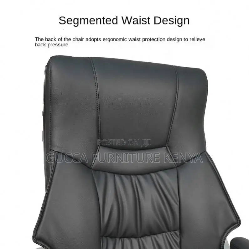 Executive Leather High-back Desk Chair