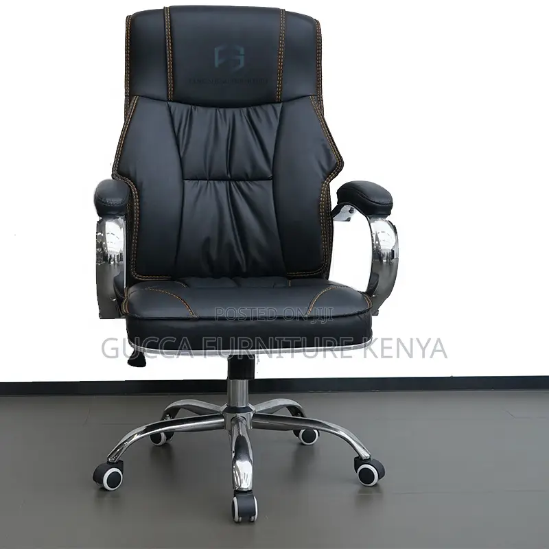 Executive Leather High-back Desk Chair