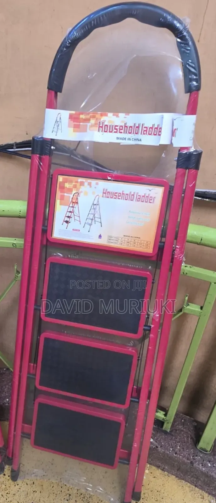Red Step Ladder 
4steps