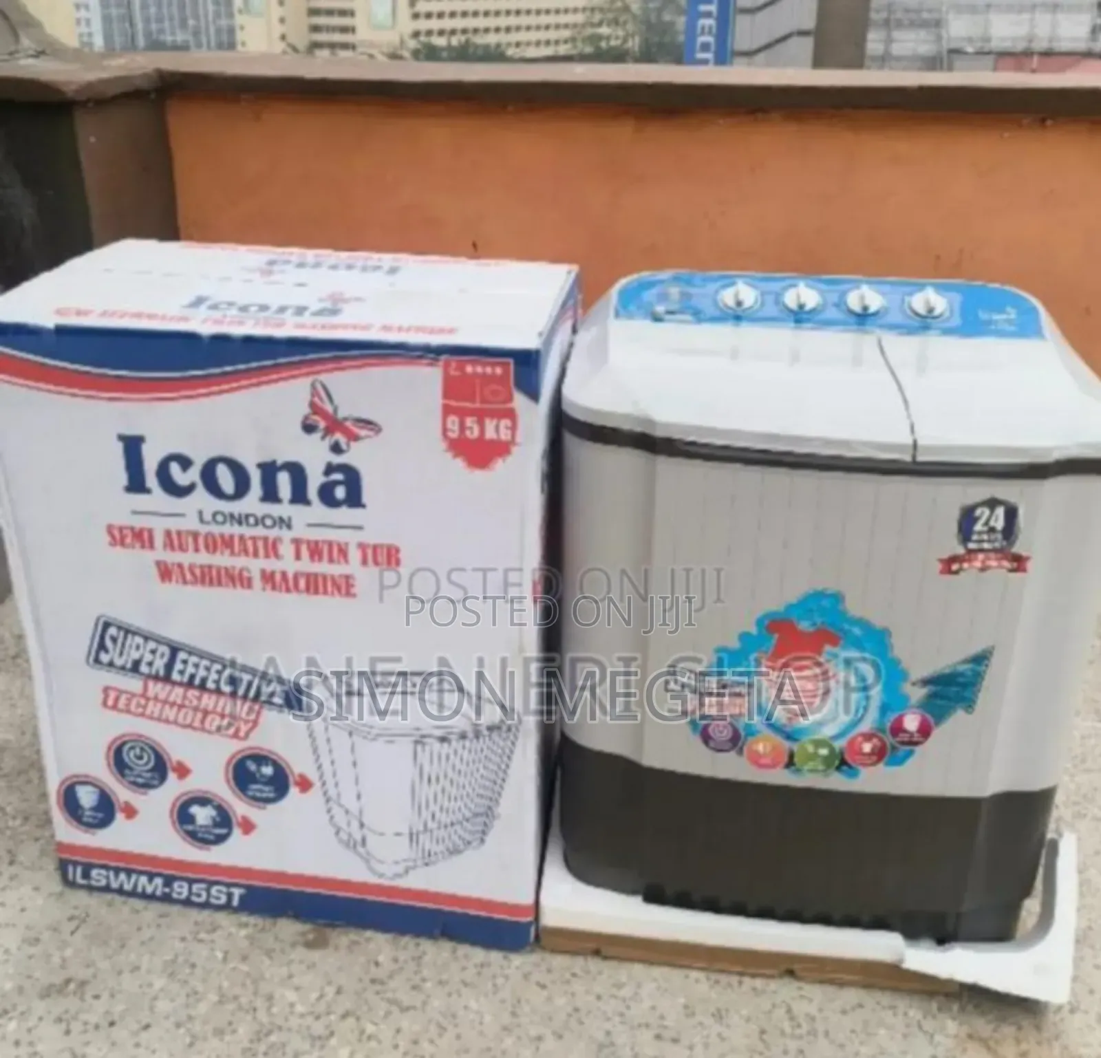 Semi Automatic Icona 9.5kgs Washing Machine