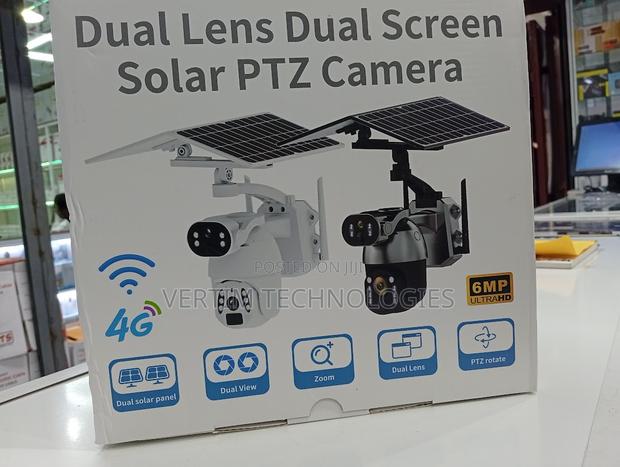 Ubox 6mp Outdoor Dual Panel Solar 4g PTZ Camera