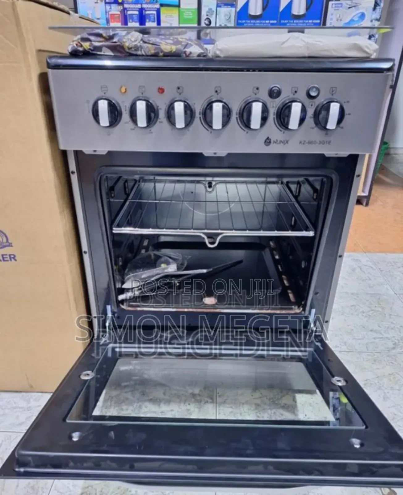 With Grilled Oven Big One Nunix 60*60 Cooker