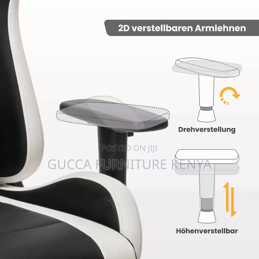 Adjustable Reclining Leather Gaming Chair