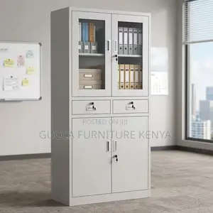2-door Office Filling Cabinet With 2-drawers
