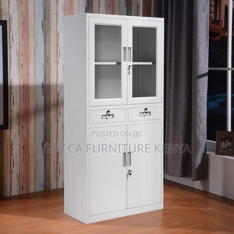 2-door Office Filling Cabinet With 2-drawers
