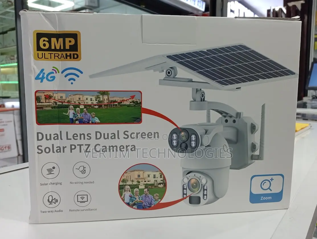 Ubox 6mp 4g Dual Lens Smart Solar Security Camera