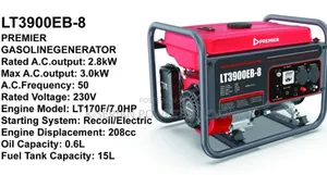 Premier Gasoline Generator 7.0hp/7.0hp Gasoline Generator