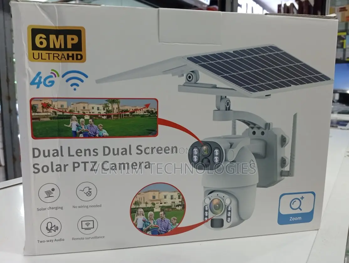 Ubox 6mp 4g Wide Angle Dual Solar Camera