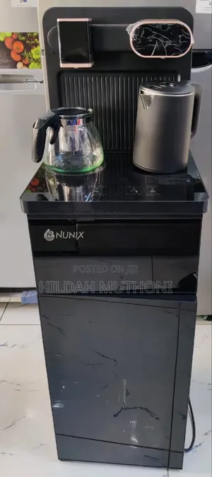 Black and Silver Nunix A1c Bottom Load Hot Cold Water Dispenser