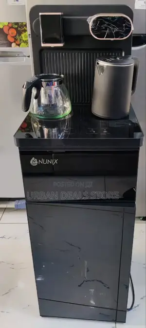 Black and Silver Nunix A1c Bottom Load Hot Cold Water Dispenser
