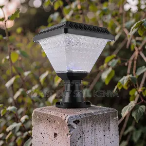Energy Saving Solar Fence Post Lamp With Bright Led