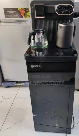 Black and Silver Nunix A1c Bottom Load Hot and Cold Dispenser