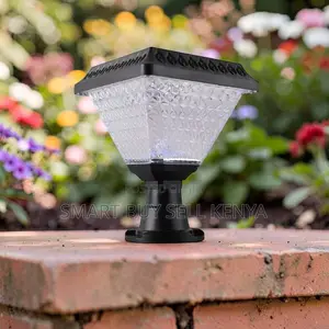 Weatherproof Solar Outdoor Post Lamp With Led Glow