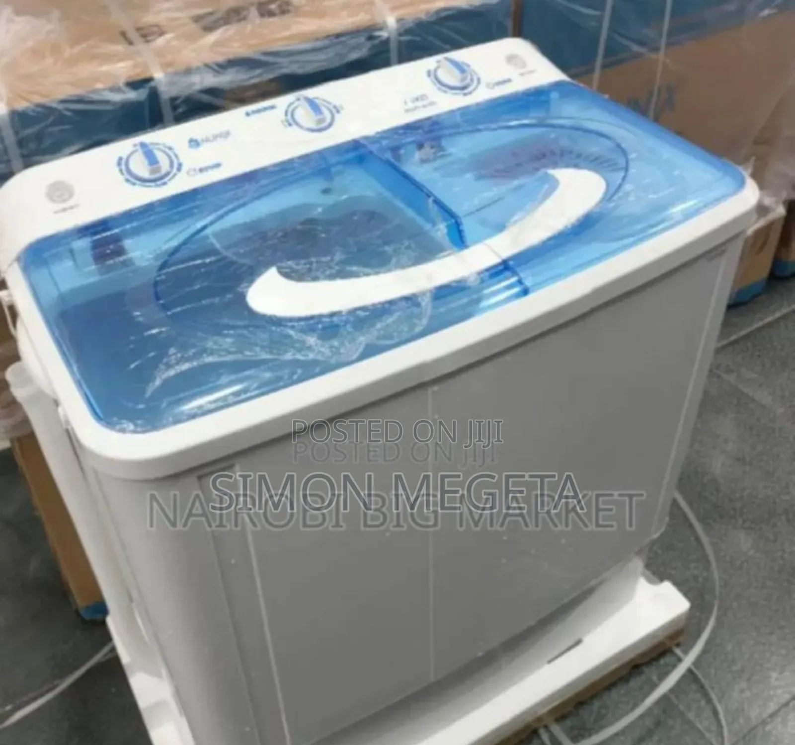 Twin Tab. Double Tab Nunix 7.5kgs Washing Machine