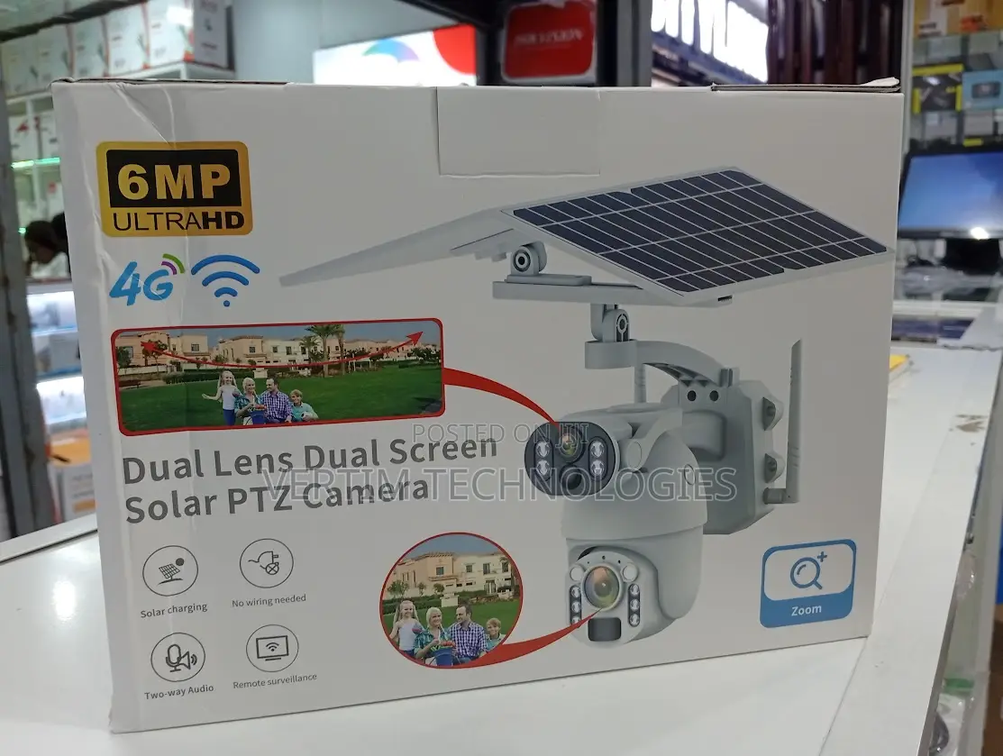 Ubox 6mp 4g High Resolution Solar PTZ Camera