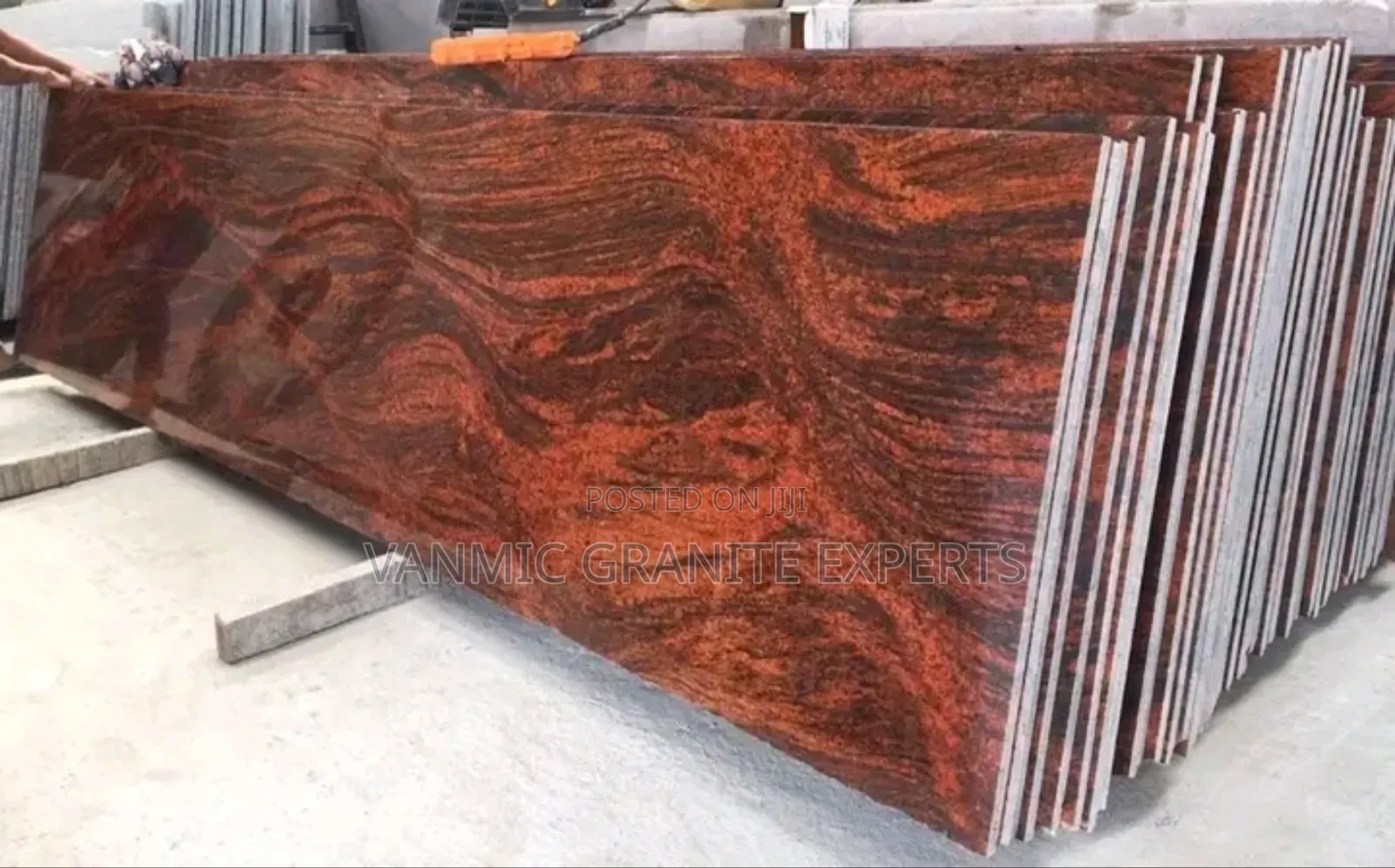 Multi Red Quartz Slab – KSH 16,000 | Bold Colour Kenya