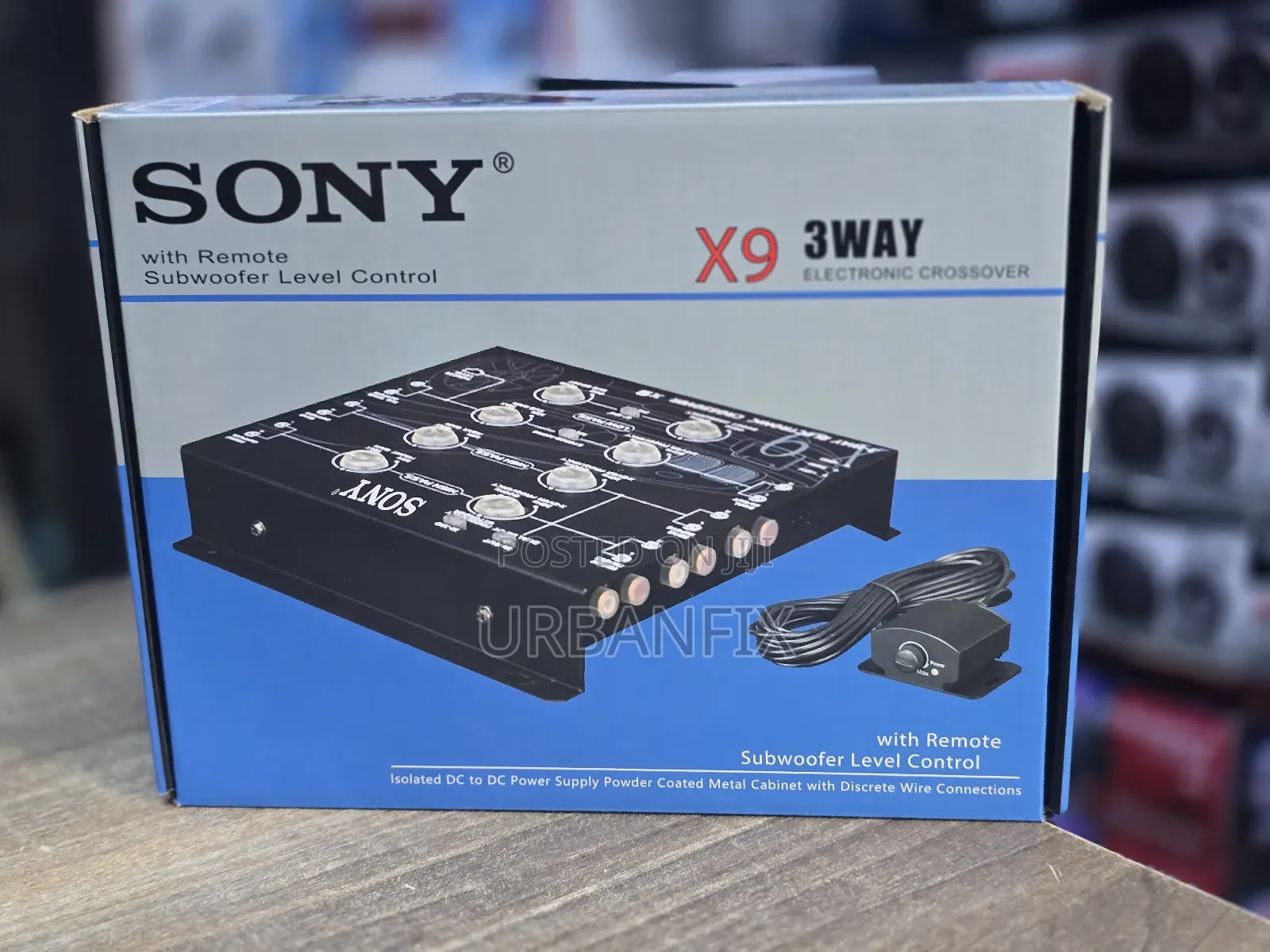 Sony X9 3 Way Digital Audio Crossover With Subwoofer Level Bass Knob