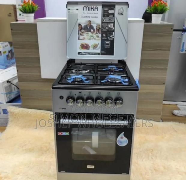 Colour Black New. Mika Full Gas 50by60 Standing Cooker