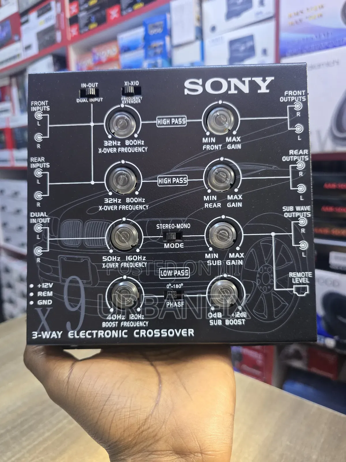 Sony 3-Way Audio Electronic Crossover With Subwoofer Bass Knob