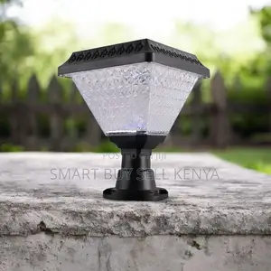 Waterproof Solar Garden Post Light With Crystal Body