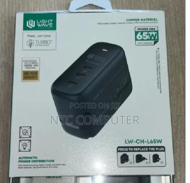 Lightwave 65w Laptop Mobile Type-C Fast Charger