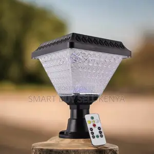 Solar Powered Outdoor Post Lamp With Bright Led Glow