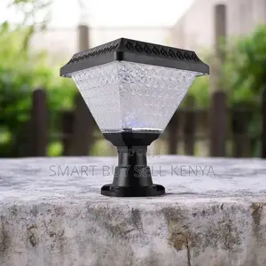 Decorative Solar Led Fence Post Light With Crystal