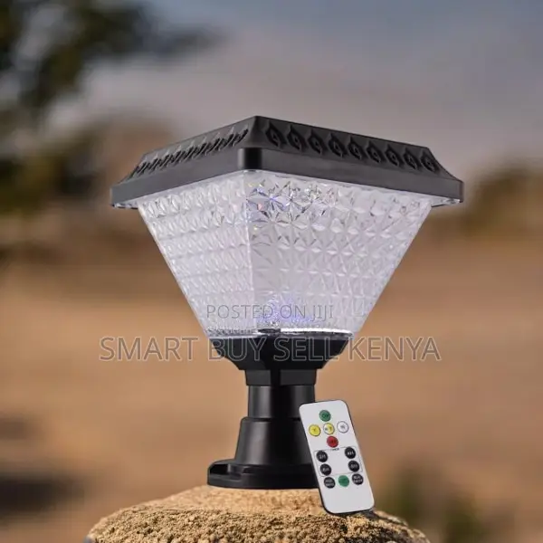 Solar Outdoor Garden Post Light With White Led
