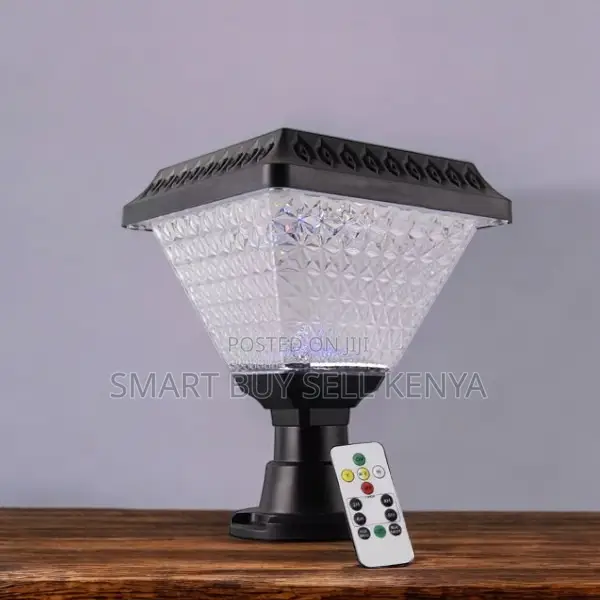 Solar Outdoor Pathway Post Lamp With Elegant Glow