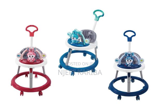 Musical Baby Walkers With a Push Handle and Adjustable Heights - main view
