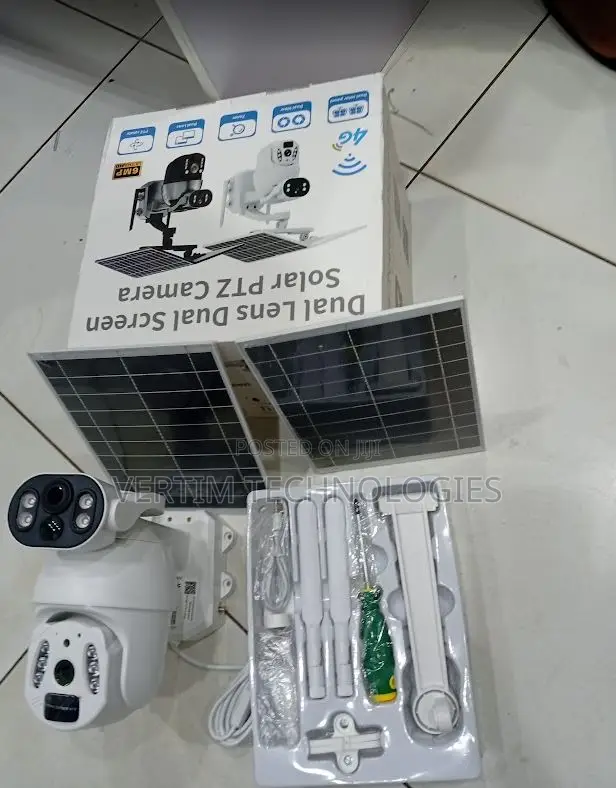 Ubox Smart 6mp Dual Panel 4g Solar CCTV Camera