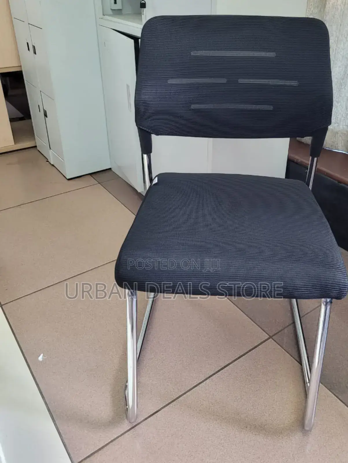 Executive Leather Office Waiting Chair Professional Design