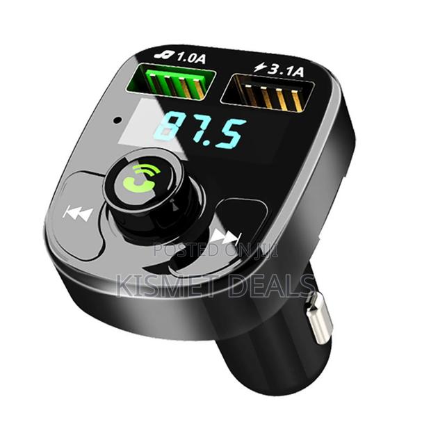 Wireless Fm Radio and Bluetooth Car Modulator With Dual Usb Charger