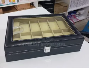 12 Slots Leather Watch Organizer