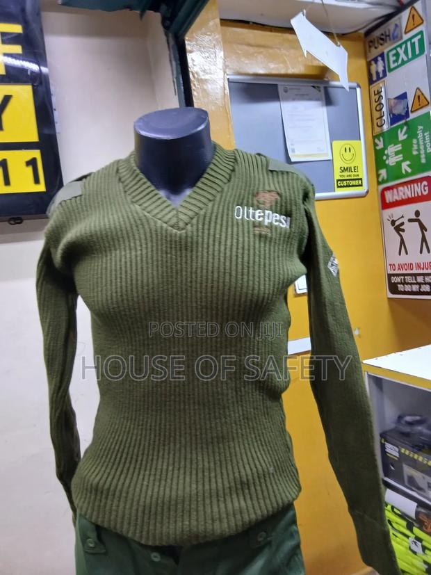 V Neck Front Security Sweater in Juggle - thumbnail 2