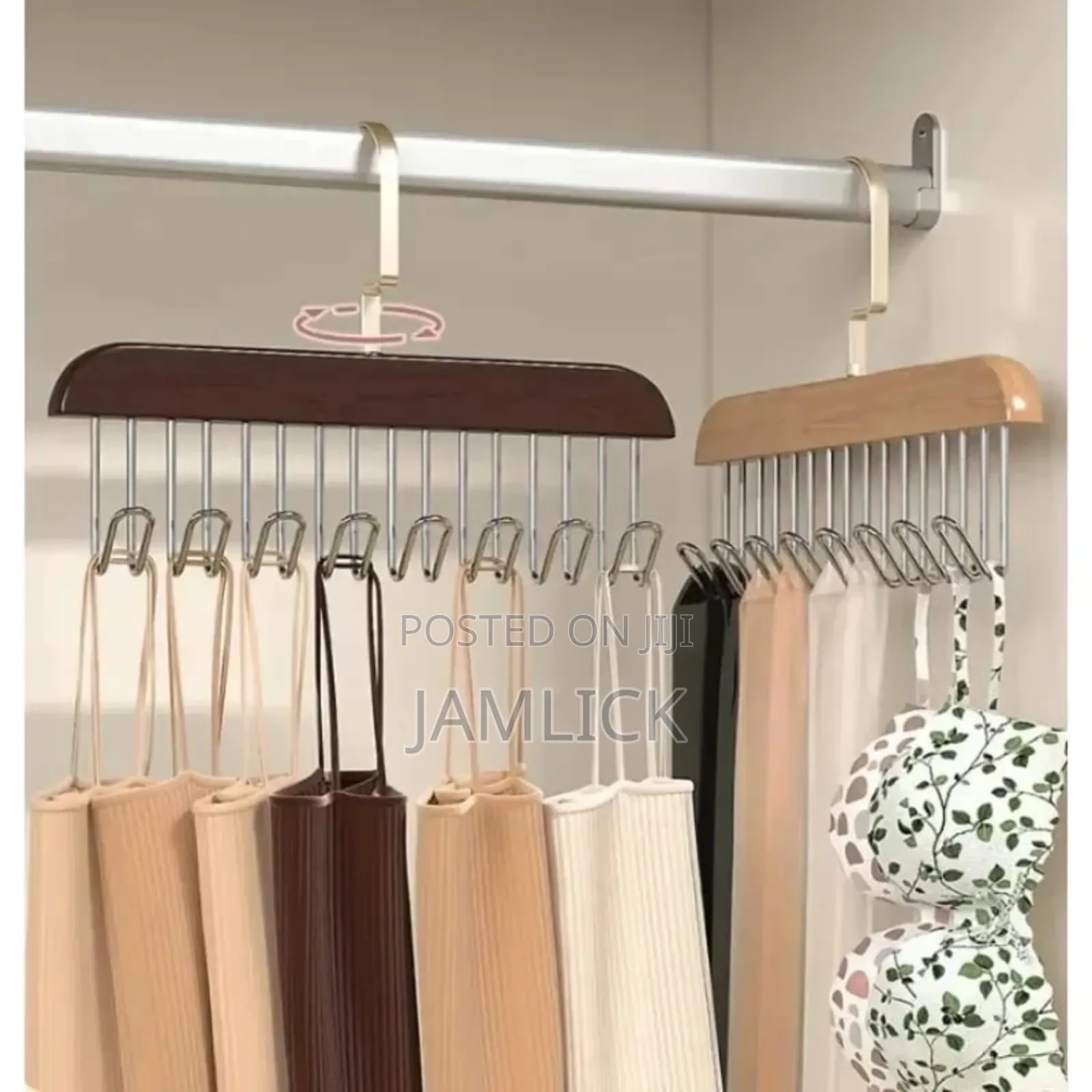 Wooden Plank Wall Hanger With 8 Hooks –Zy