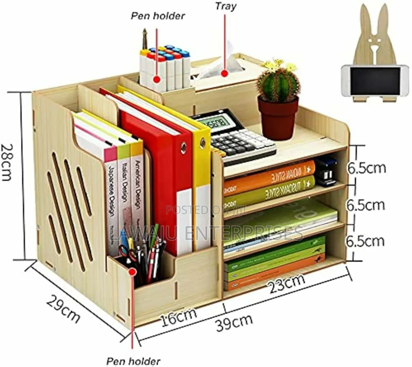 Bamboo Desk Organizer