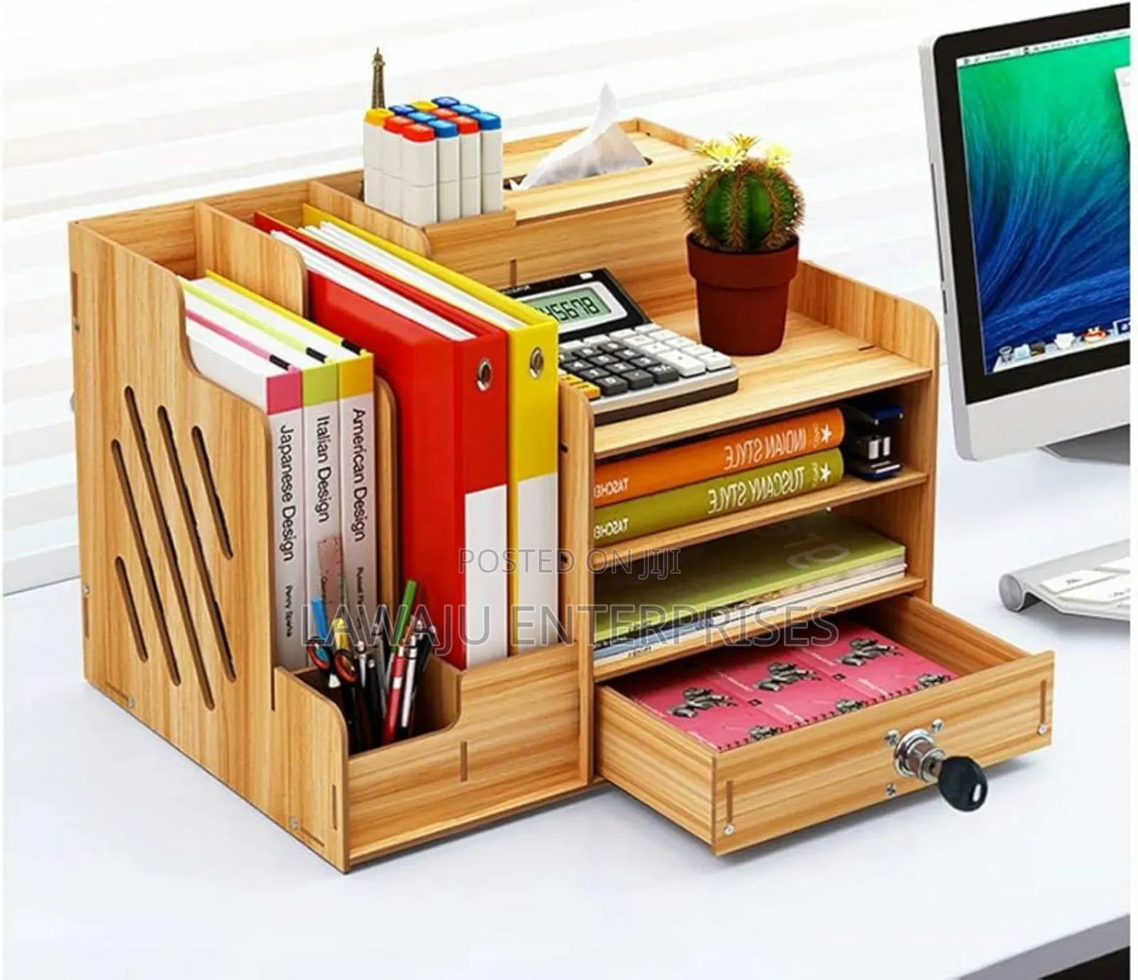 Bamboo Desk Organizer