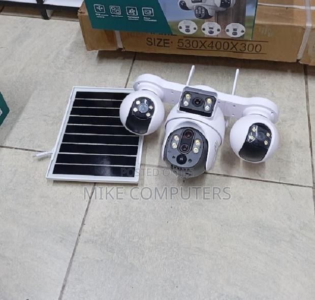 Outdoor 4g Simcard 4 Lens Solar Powered Camera