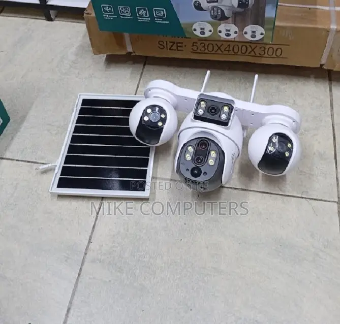 Outdoor 4g Simcard 4 Lens Solar Powered Camera