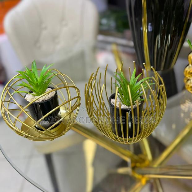 Gold Wired Decorative Succulent - thumbnail 3