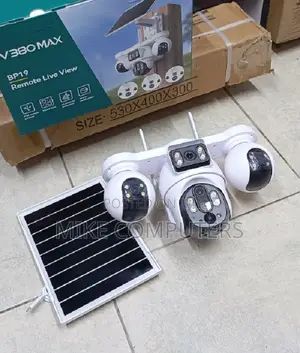 V380 Pro 4 Lens 4g Simcard Solar Powered PTZ Camera 8mp