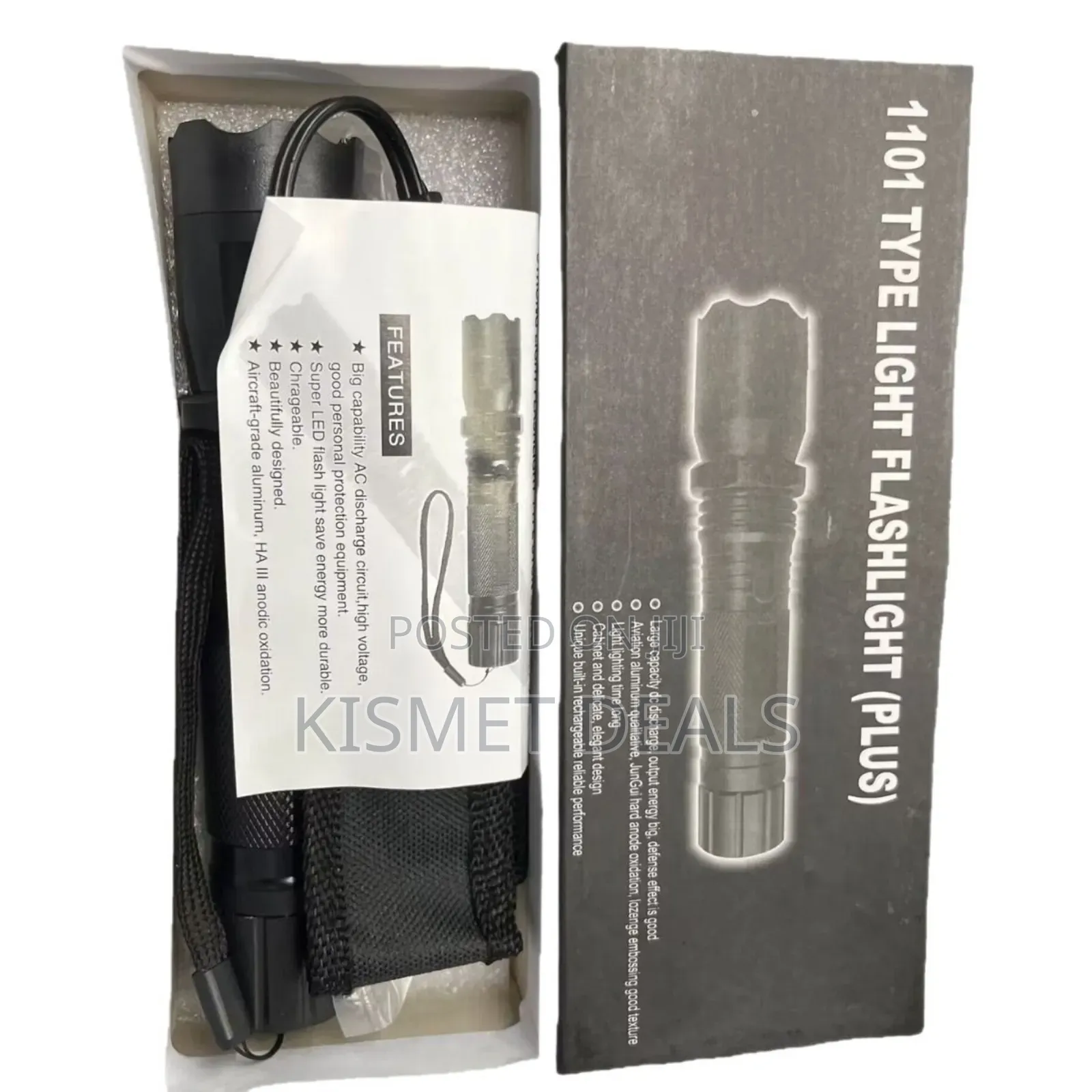 Self Defense 1101 Type Plus Security Shock Flashlight