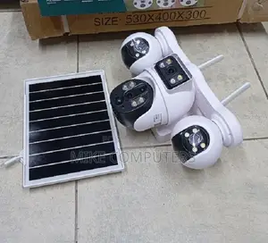 4 Lens 4g Simcard Solar Powered PTZ Camera 8mp