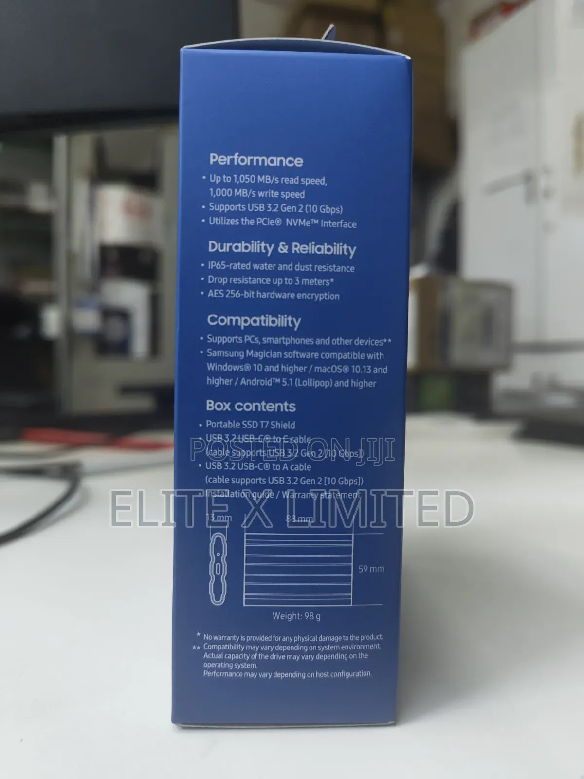 Samsung T7 Shield 1tb Portable SSD