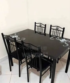 Executive White 4 Sitter Dinning Table