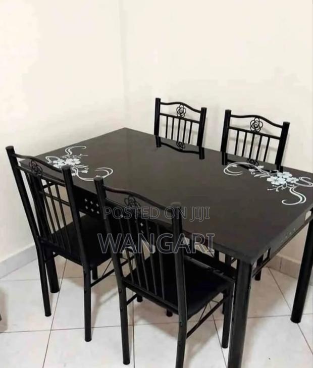 Executive White 4 Sitter Dinning Table