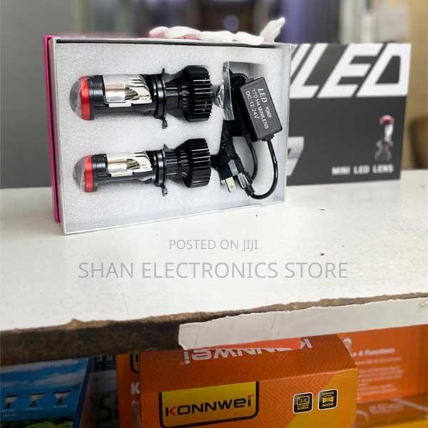 2x Y7 H4 Super White Mini Led Projector Bulbs Hi-Lo Beam Headlight - main view