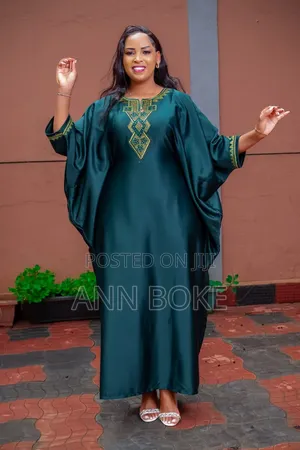 Turkey Silk Dress With Embroidery*Comes With Matching Head